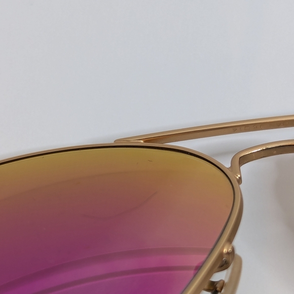 Ray-Ban Aviator sunglasses RB3025 large metal pink lens - Picture 7 of 14